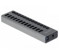 DeLOCK 63738 hub di interfaccia USB 3.2 Gen 1 (3.1 Gen 1) Type-B 5000 Mbit/s Grigio