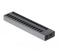 DeLOCK 63739 hub di interfaccia USB 2.0 Type-B 5000 Mbit/s Grigio