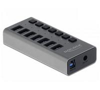 Delock Externer SuperSpeed USB Hub mit+ Schalter 3.0 Type-B 7 x USB 63669