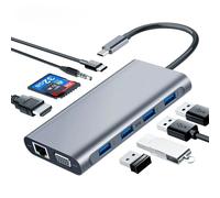 Hub USB di tipo C a RJ45 4K compatibile con HDMI VGA SD TF USB 3.0 2.0 Docking per MacBook iPad Samsung S21 Dex Xiaomi 13 Mouse TV 5in1 HDTV
