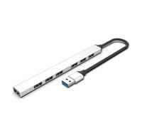 Hub USB Docking Station In Alluminio Con 7 Porte Per Computer Tablet Telefoni Esterno Hard