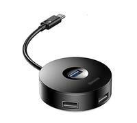 Hub USB e hub USB C a multi USB 3.0 splitter USB 3.0 per MacBook Pro Air computer portatile 4 porte multiple USB tipo C HUB (colore: nero-tipo-C)