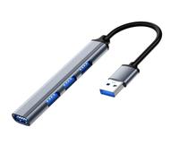 Hub USB - Espansore USB per laptop in lega di alluminio | Splitter USB a trasmissione veloce | Adattatore multiporta di espansione semplice | Comodo splitter da trasporto per tastiera e mouse del