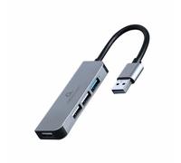 Hub USB GEMBIRD 4-port USB hub 1 x USB 3.1 + 3 x USB 2.0 Argentato