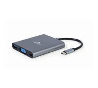 Hub USB Gembird A-CM-COMBO6-01 60W HDMI VGA SD MicroSD 3.5mm Grigio