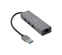 HUB USB GEMBIRD AAMU3-LAN-01 USB 2.0 3 porte