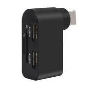 HUB USB girevole - Distributore USB di 4 porte a 4 porte, estensione USB multifunzionale, adattatore compatto | Trasmissione di alto livello di 480 Mbps di alto livello con design pieghevole, auto