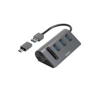 Hub USB Hama 00200140 con Lettore di Carte 3 Porte USB 3.2