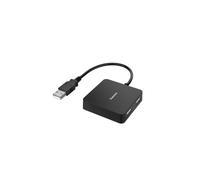 Hama Hub USB 4 porte – USB 2.0, 480 Mbit/s – Nero