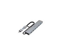 HUB USB - HAMA - 7 Porte - USB 3.2 Gen1 - Compatibile Thunderbolt-3/4 - Alimentazione USB-C