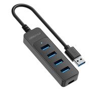 Hub USB, hub USB per laptop | adattatore multiporta USB | trasmissione rapida USB 3.0 splitter a 4 porte USB Expander Plug and Play per laptop, unità flash, stampante, fotocamera, tastiera, mouse
