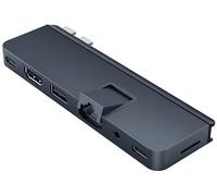 HUB USB HYPER DUO PRO 7-in-2 -C - 8 Porte -C HDMI Ethernet 3 Supporto 4K