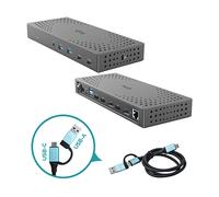 i-tec CATRIPLE4KDOCKPD2UK replicatore di porte e docking station per notebook Cablato USB 3.2 Gen 2 (3.1 Gen 2) Type-C Grigio