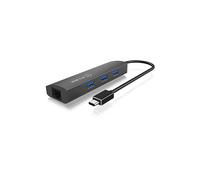 ICY IB-HUB1406-C - USB 3.0 type-C, 3 Port Hub USB type-A + Gigabit-LAN
