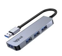 iggual IGG319246 hub di interfaccia USB 3.2 Gen 1 (3.1 Gen 1) Type-A 5000 Mbit/s Nero NEW