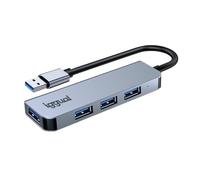 iggual IGG319246 hub di interfaccia USB 3.2 Gen 1 (3.1 Gen 1) Type-A 5000 Mbit/s Nero NEW