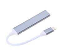 Hub USB in lega di alluminio a 4 porte con 2USB2.0 1USB3.0 Adattatore TypeC 4 in 1 Dock