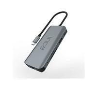 inca Hub USB C 9 in 1 ITPC-10TX, 2 x USB 3.0 + lettore di schede SD/TF + LAN 1000 Mbit/s + dati + audio da 3,5 mm + HDMI 4K a 60Hz + PD100W, USB C Docking Station per MacBook, Dell, Chromebook