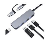HUB USB INF doppio -C e -A con 1 porta 3.0 e 3 porte 2.0