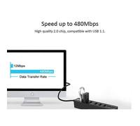 Hub USB JDL-HSD8 Combo Splitter 3/6 porte USB 2.0 ad alta velocità opzionale Mini lettore di schede