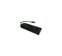 Hub USB - LC-POWER - LC-HUB-C-MULTI-6-RGB - 6 porte - Illuminazione RGB - Nero