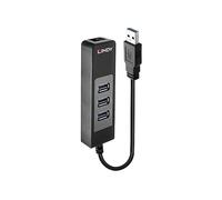 Lindy 43176 hub di interfaccia USB 3.2 Gen 1 (3.1 Gen 1) Type-A 5000 Mbit/s Nero