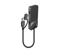 Hub USB LINDY 43354 Nero
