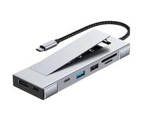 Hub USB M 2 NVMe SATA SSD Custodia di archiviazione USB3 2 Tipo C a HDMI Compatibile Laptop Dock Station Adattatore USB compatibile con