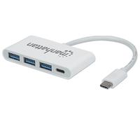 MANHATTAN 163552 - USB 3.0 hub, 3-port, with Power Delivery