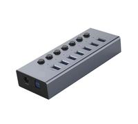 Hub USB Multiplo Presa Di Aggancio Con Interruttore Splitter For Diverse Porte Chiave On-off Adattatore For Caricabatterie Slot 3.0 Capacità Di Ricarica Rapida(7 USB)