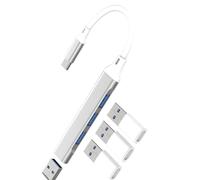 Hub USB Multiporta a Adattatore USB C per iPhone 17 16 15Pro Max per Apple iPad Tipo C Cavo OTG 3.0 Doppia Porta PC Accessori Hub Connettore Convertitore Splitter Compatibile con Samsung