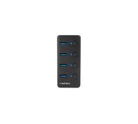 Natec Hub USB MANTIS NHU-1557 – 1 porta USB 3.2 Gen 1 (5 Gbps) + 1 porta USB 2.0 Type-B – Nero