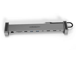 HUB USB ORIGIN STORAGE Travel Dock USB C 10in1 with dual HDMI 4k 60HZ with Power Delivery