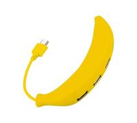 Hub USB per computer portatile, 13,8 x 2,6 x 2,6 cm, adattatore multiporta | a 4 porte, splitter USB a forma di banana, connettore di tipo C, trasferimento dati più veloce per PC, laptop, fotocamera