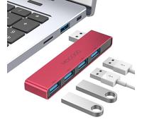 Hub USB per laptop, MOGOOD USB Hub 3.0 Slitt da USB Ultra-Slim Data USB Hub [Carica non supportato] Stazione Adattatore USB Multi USB Port Expander per laptop, PC Windows, Mac, stampante, Flash Drive