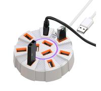 Hub USB per laptop trasferimento veloce 5Gbps, uscita video 4K, adattatore | hub USB 3.0 desktop, tablet, notebook, viaggio, ufficio, casa, docking station portatile alimentata via bus