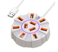 Hub USB per laptop trasferimento veloce 5Gbps, uscita video 4K, adattatore | hub USB 3.0 desktop, tablet, notebook, viaggio, ufficio, casa, docking station portatile alimentata via bus