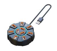 Hub USB per laptop trasferimento veloce 5Gbps, uscita video 4K, adattatore | hub USB 3.0 desktop, tablet, notebook, viaggio, ufficio, casa, docking station portatile alimentata via bus
