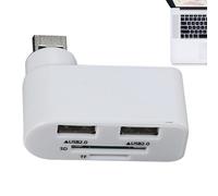 Hub USB per PC,Hub di porta USB,Splitter porta USB con 4 porte USB - Hub USB multifunzione a rotazione rapida di 480 Mbps per laptop, tablet, computer portatile,