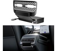 Hub USB per Tesla Model 3/Y, Auto multiporta per Tesla Model Y (2021-2024) Model 3 (2021-2023), Accessori per Tesla Dock di espansione della Presa d'Aria Posteriore con Cavi di Ricarica Rapida