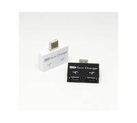 Hub USB Portatile Mini a 2 Porte, Adattatore Caricatore Splitter Estensore per Telefono e Computer, Bianco