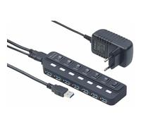 Hub USB progettato in modo intelligente per la massima efficienza, espansore multiporta con trasferimento superveloce e gestione sicura dei