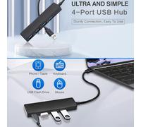 Hub Usb Prolunga Espansore 4 Porte 3.0 Notebook Computer Mac Os Windows_