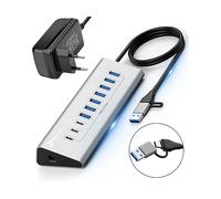 HUB USB REAGLE HUB USB ATTIVO CON ALIMENTATORE 36W 10 PORTE USB 3.2 SPLITTER REAGLE SPLITTER