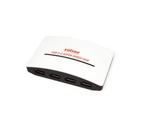 ROLINE Hub USB 3.2 Gen 1 "Black and White", 4 porte, con alimentatore di rete