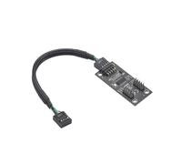 Hub USB Splitter USB USB 2.0 da 9 Pin A Doppio Hub 9 Pin Adattatore Riser Scheda Madre Connettore USB 9 Pin Cavo di Prolunga da 1 A 2