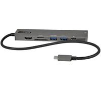 StarTech.com Adattatore multiporta USB C - Da USB-C a HDMI 2.0 4K 60Hz, 100W Power Delivery Pass-through, slot SD/MicroSD, Hub
