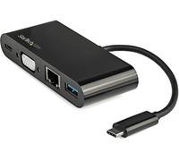StarTech Mini Dock USB-C 4-in-1 VGA 1080p, 60W PD, GbE, USB-A 5Gbps | Adattatore da viaggio, Uscita video Full HD, Plug and play