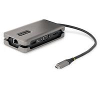StarTech.com Adattatore Multiporta USB-C - Docking Station USB Type C con HDMI/VGA 4K60Hz - Hub USB a 3 porte 1x ricarica - P