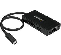 Startech Usb C 3.0 3 Port Hub One Size Black